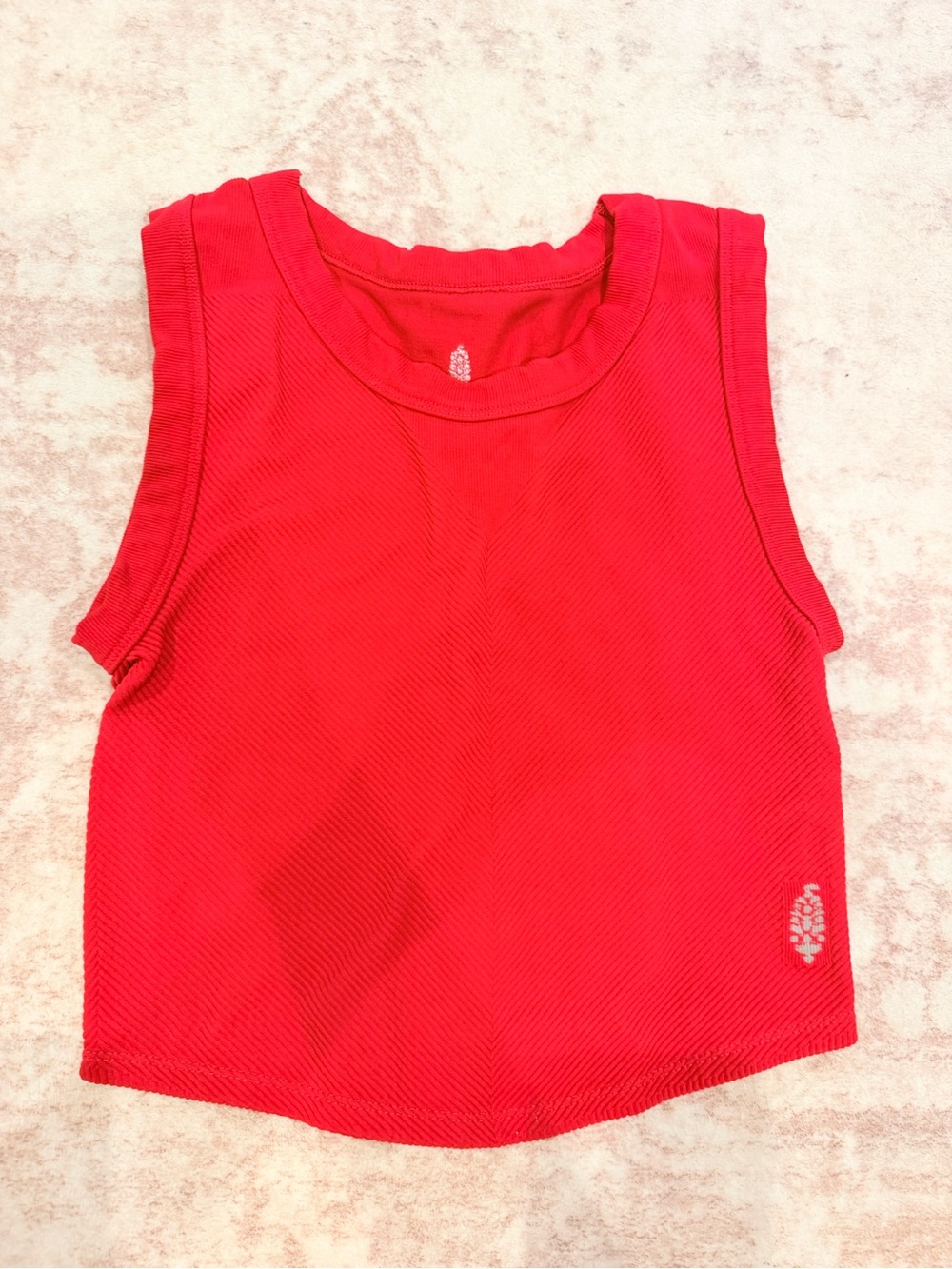 FP Movement by Free People Red Ribbed Tank Top